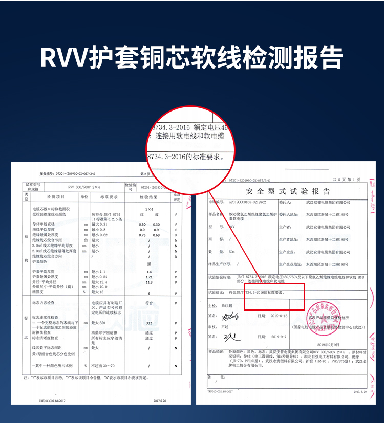 安普RVV電線護(hù)套線2芯國(guó)標(biāo)純銅0.5/0.75/1/1.5/2.5平方電纜電源線